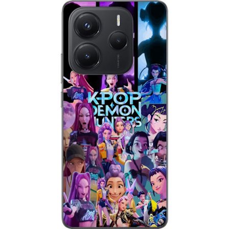 Kompatibel Mobilcover til Xiaomi Redmi Note 14 5G KPop Demon Hunters anime stil mørk design