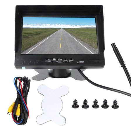 7 tommers ryggekamera monitor HD rygge monitor med RCA-grensesnitt for bil lastebil RV