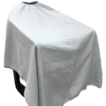 Vandtæt frisørkappe, hårkappe med justerbar knap, 165 × 140 cm stor salonkappe til hårfarvning, klipning og permanent