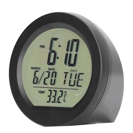 Soldrevet Digitalt Biltermometer Dashboard Ur