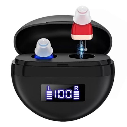 Osynliga Uppladdningsbara Digitala Hörapparater för Äldre-FX-