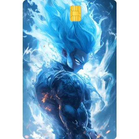 Dragon Ball Goku Lämplig för betalkort Kreditkort Kollektivtrafikkort Reptåliga klistermärken Samlarleksaker 14