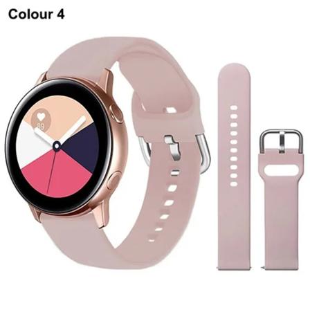 20 mm 22 mm silikonband för Samsung Galaxy Watch Active 2 Watch 3 4 5 6 45 mm 42 mm 47 mm Gear S3 Armbandsrem för Amazfit bip Color 4 for Gear S3