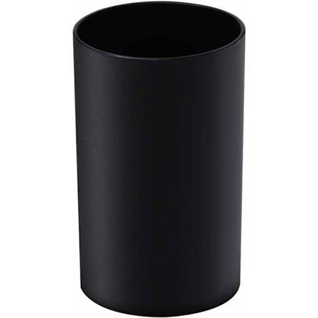 Køkkenredskabsholder i sort plast til opbevaring af spisepinde og bestik