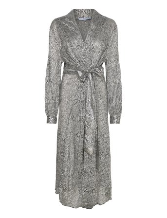 Minus | Mslimea Glitter Maxi Wrap Dress | 36
