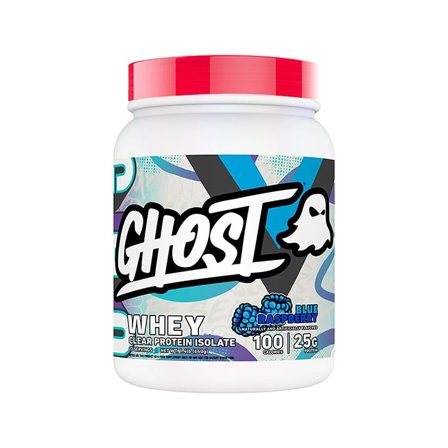Ghost Clear Whey Isolate 640 g Blue Raspberry - Bodyman.dk