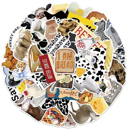 50 Cartoon Ins Ku Smør Klistremerker