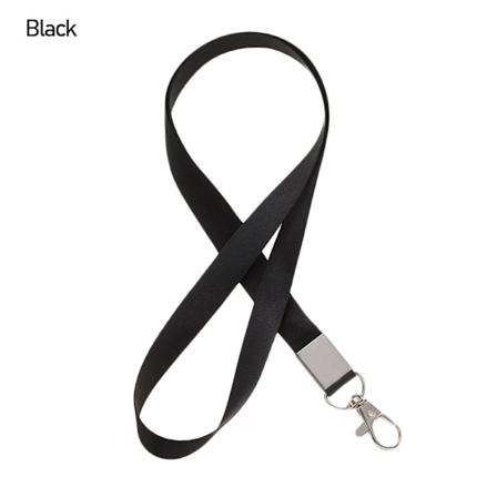 1. kaulakoru-nauha ID-kortin pidikkeelle MUSTA - korkealaatuinen Black