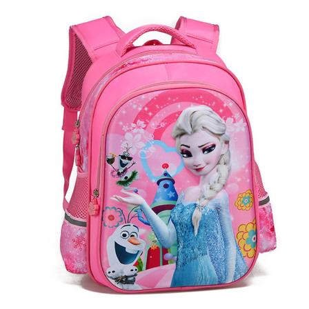 Frossen/prinsesse Sofia Barn Jenter Ryggsekk Bokvesker Lett Stor kapasitet Barneskoleveskegaver Frozen Pink