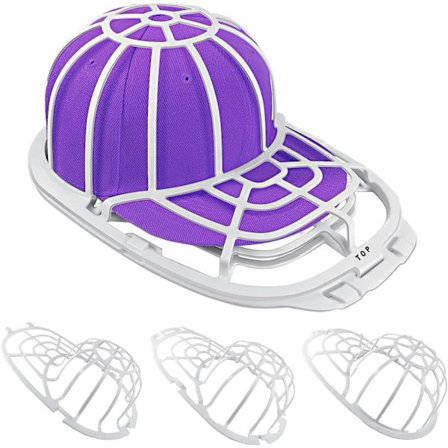 3 kpl pestävät kaarevat baseball-liput, valkoiset, lapsille ja aikuisille