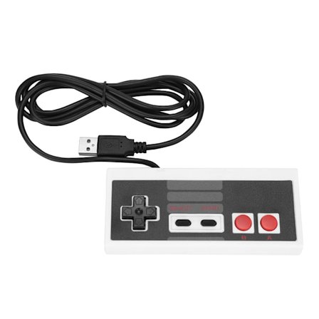 Klassisk kablet USB-spillhåndtak Spillkontroller Original designet for NES Mini vert (hvit)