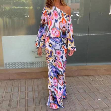 Dam Gradient Lounge Sets Off Shoulder Toppar Tvådelad Outfit