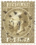 Holland 1867-1868 - NVPH 12 - Stemplet
