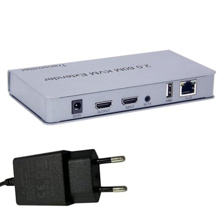 HDMI-kompatibel KVM USB Extender 1080P- 60Hz KVM USB Extender Over Cat5/6 Ethernet-kabelsignalforlengelse til 196FT/60M
