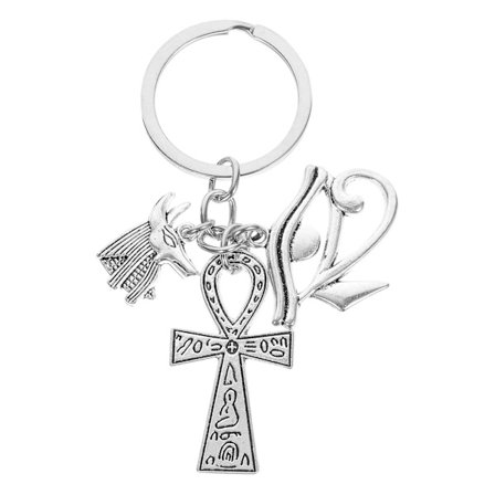 Antikke Egyptiske Symbol Design Nøgleringe Retro Nøgleringe Vedhæng Vintage Nøgleholder Håndværk Ornamenter Egyptisk Gave Til Bilnøgle Taske 