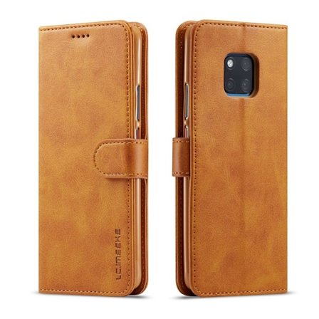 LC.IMEEKE Huawei Mate 20 Pro mobiletui i kunstlæder med kortholder - Brun