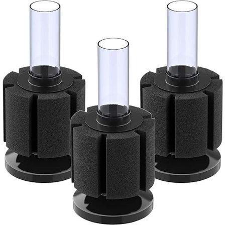 3-pak Akvarie Nano Bio Svampefilter Stille Betta Yngel Rejer og Små