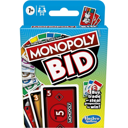 Monopol Budgivningsspill, Hurtigkortspill for 4 spillere, Spill f