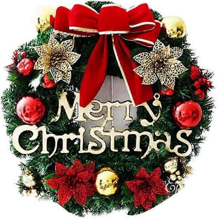 Dørkrans Jul Juledekorasjon Krans Julekrans Julekrans Julekrans Julegirlander med bjeller Juledekorativ krans 30C
