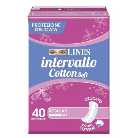 Lines Intervallo Sensitive 40 Salvaslip Ripiegati