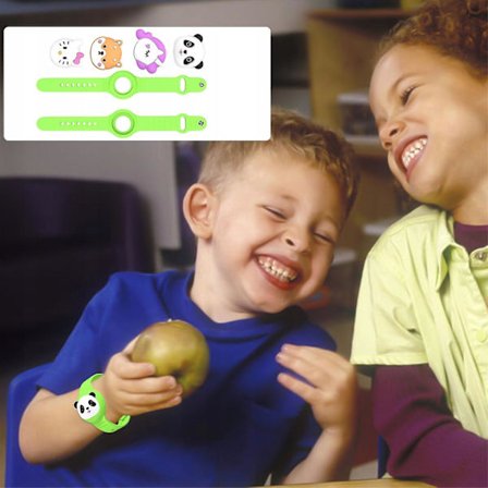 2 stk. Airtag armbånd barn søt tegneserie armbånd silikon vanntett armbånd kompatibel med Airtag