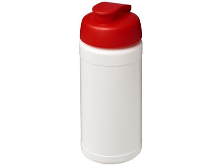 Vattenflaska Plus fliplock vit/röd 500ml - Lyreco - Profilsortiment - Sport och fritid - Sportflaskor