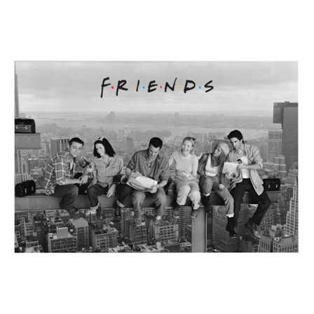 Friends Skyscraper Poster One Size Grey