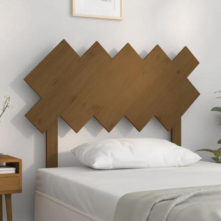 Vidaxl Sänggavel Honungsbrun 104x3x80,5 Cm Massiv Furu Brun