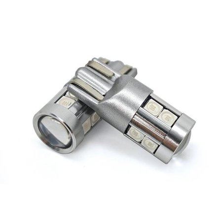 2 kpl W5W LED T10 12-24V CANBUS polttimo 500lm 8 väriä 8 väriä Sininen