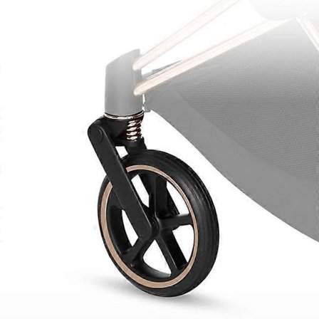 Barnevogn Hjul Kompatible Priam Tilbehør Barnevogn Helt Svart Rose Gull Hvit Sirkel Ett Foran Bak Hjul Babyvogn Deler