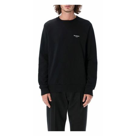 Balmain, Knitwear Yh 0Jq 005Bb 04 Zwart, Heren, Maat:M