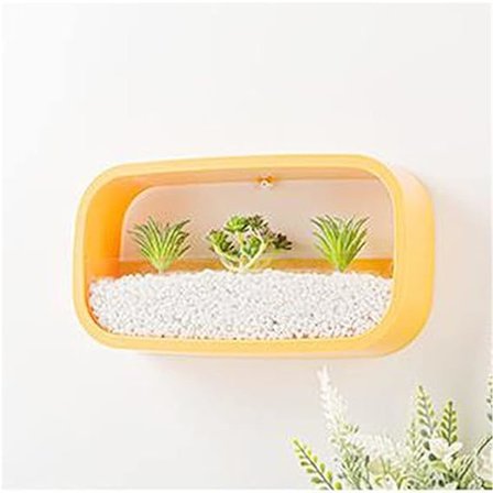 Hengende Plantere Veggplanter Moderne Kunst Veggvase Hengende Plantere Blomsterpotter Sukkulent Plantekurv for Innendørs Utendørs Soverom Stue 