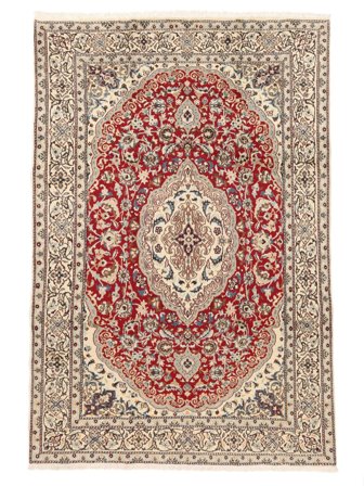 Anudada A Mano Nain Fine 9La Alfombra 195X295 Persa De Lana Marrón/Beige