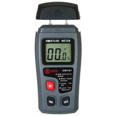 Træfugtighedsmåler med 4 Tilstande, Bærbar Hygrometer, Nåltype, Træfugtighedsmåler, Håndholdt Instrument, Vandlækage D