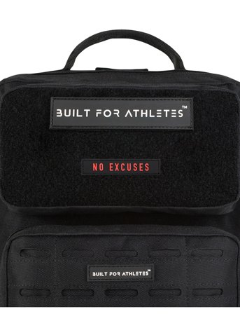 Built For Athletes No Excuses Patch - Black - ONE SIZE