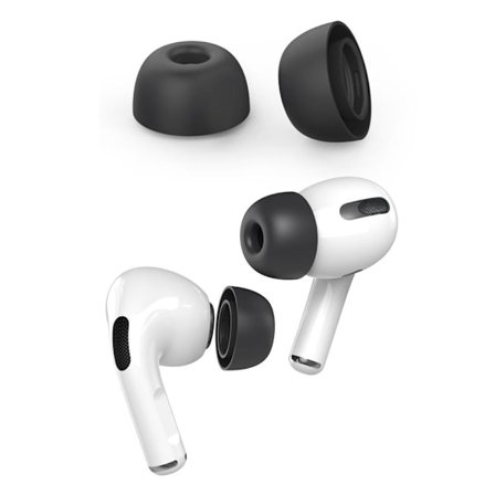 AHASTYLE AirPods Pro 1/2 silikoniset korvatyynyt Musta - Small