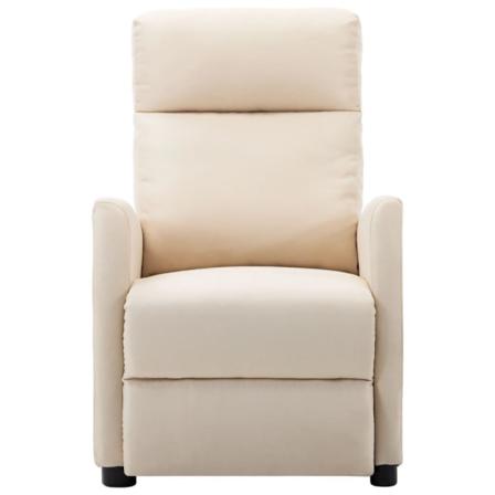 Vidaxl Elektrisk Reclinerfåtölj Gräddvit Tyg Creme