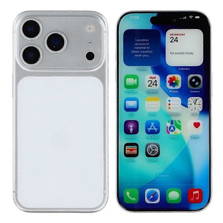 Kompatibel for iPhone 17 Pro Fargeskjerm Dummy Telefon Fotografering Skranke Display Leker (Uten Logo)