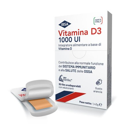 Ibsa Vitamina D3 1000UI - 30 Film Orodispersibili