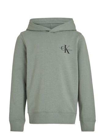 Calvin Klein Small Monogram Hoodie Grön