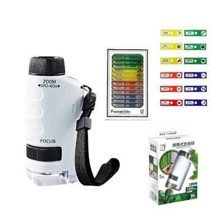 Miniscope Kids, lommemikroskop for barn, bærbart mikroskop