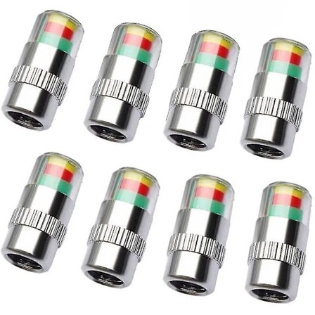 Tyverisikret Dekktrykkvarsling Deksel, Øyeovervåking Advarsel Deteksjon Universal Dekkventil Deksel For Kjøretøy, Sykkel Og Sykkel, Lastebiler, 