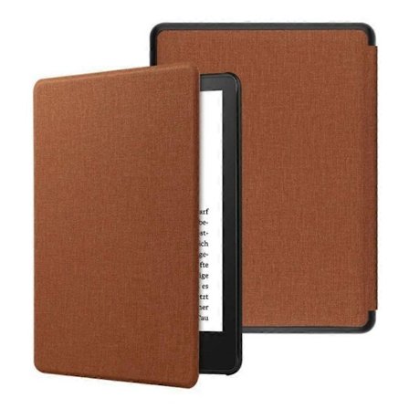 Slank og slitesterk PU-lærdeksel for Kindle Paperwhite 6 12. generasjon 2024 med automatisk vekke-/sovefunksjon