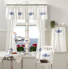 Gardinfag Fanny 2-pak Blå