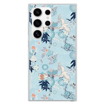 Silicone-fodral - Kompatibel med Samsung Galaxy S24 Ultra - kimono-design