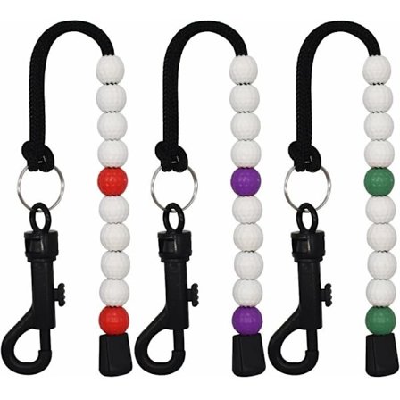 Golfslag, XIUyer 3 stk. golfbolde, golftællere med clips, løbsscoretæller, udendørs golf golfscore aktiviteter sportsklubber dommere