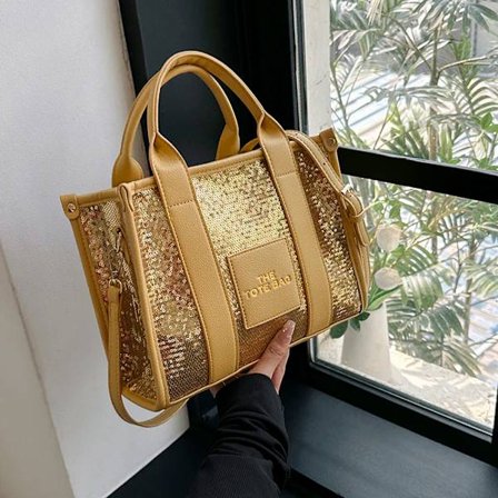 Shiny Sequins The Tote Bag for Women Luxury Designer Handbags Women Top Handle Shopper Bag Casual Shoulder Crossbody Bags 2023