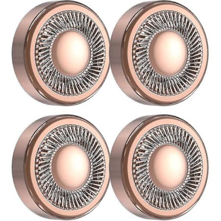 Udskiftningshoveder til Flawless Generation 1 4 stk., Udskiftningshoveder til ansigtshårfjerner, kompatible med Finishing Touch Flawless 