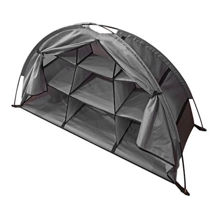 Camping Sko Organizer 9 Hylder Klassificeret Organisation Stor Kapacitet Foldbar Bærbar Camping Opbevaringskab Grå Foldbar