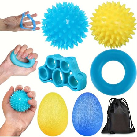 4 st/6 st Handtränare, Fingerövningsboll, Igelkottsboll, Artrosträning, Stärk greppet